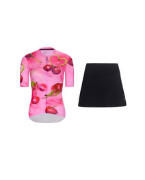 RIVANELLE kurzes Trikot und Rock - CHERIE - Schwarz/Rosa